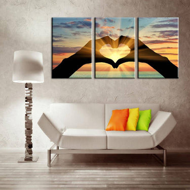 Ocean Hearts Painting-3 Pcs